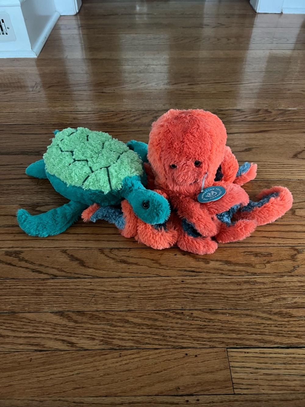 Manhattan Toy Octopus and Turtle Plush Bundle